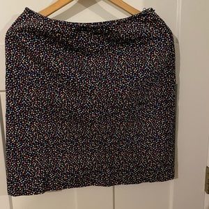 Polka dot pencil skirt